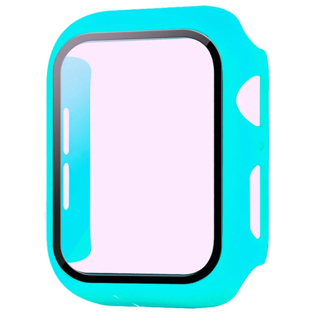 Glass+Cover For Apple Watch case Ultra 9 8 7 6 SE 5 Accessorie Screen Protector iWatch series 44mm 40mm 41mm 45mm 49mm 42mm 38mm - Q-Happiness LTD