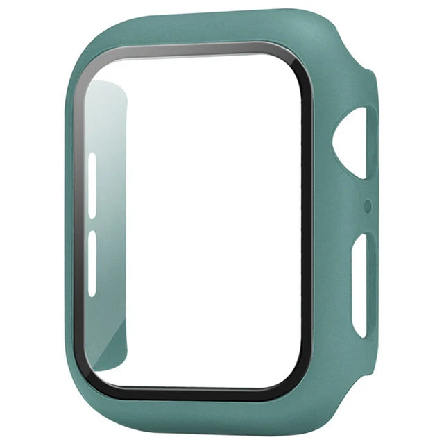 Glass+Cover For Apple Watch case Ultra 9 8 7 6 SE 5 Accessorie Screen Protector iWatch series 44mm 40mm 41mm 45mm 49mm 42mm 38mm - Q-Happiness LTD