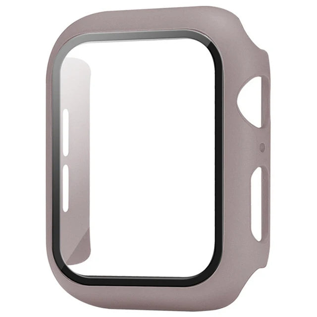 Glass+Cover For Apple Watch case Ultra 9 8 7 6 SE 5 Accessorie Screen Protector iWatch series 44mm 40mm 41mm 45mm 49mm 42mm 38mm - Q-Happiness LTD