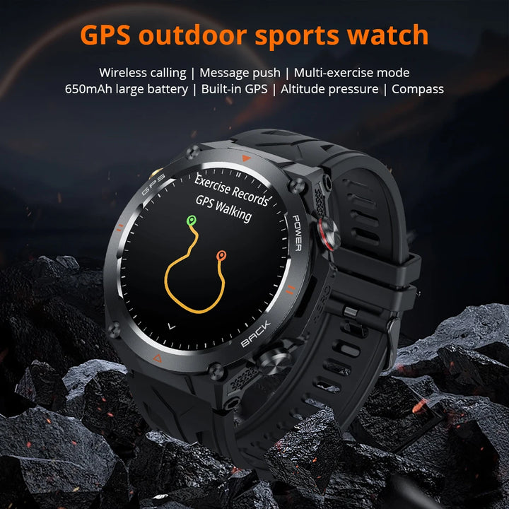 2024 COLMI V75 GPS Smart Watch 1.45" Ultra HD Display Built-in GPS & Compass Make/Receive Phone Calls Smartwatch 650mAh Battery - Q-Happiness LTD