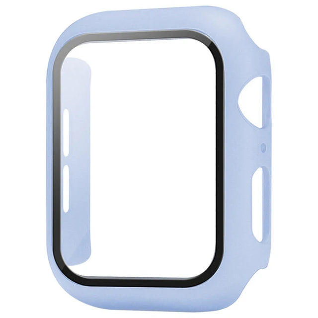 Glass+Cover For Apple Watch case Ultra 9 8 7 6 SE 5 Accessorie Screen Protector iWatch series 44mm 40mm 41mm 45mm 49mm 42mm 38mm - Q-Happiness LTD