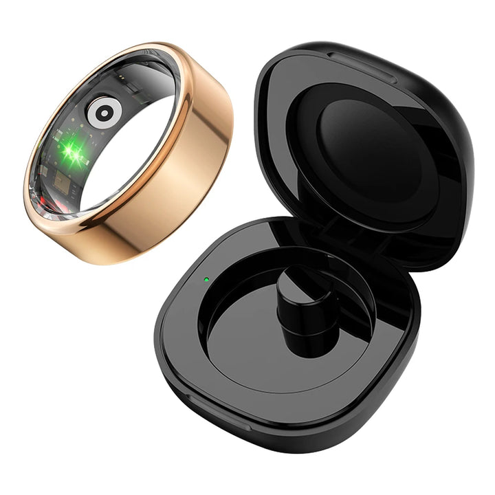 2024 COLMI R02 Smart Ring with Charging Case for Men Women, Battery Life, 39 Days, Health Monitor, 5ATM Waterproof - Q-Happiness LTD