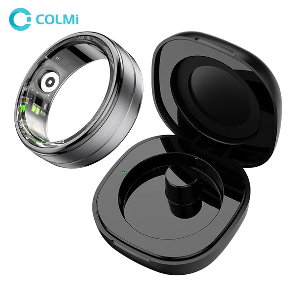 New COLMI R06 Smart Ring with Charging Case for Men Women, Heart Rate and Blood Oxygen Monitor, IP68 & 5ATM Waterproof, Sport - Q-Happiness LTD