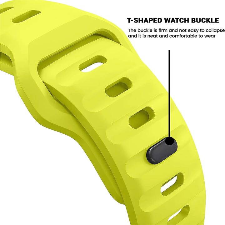 Strap For Apple Watch Band 49mm 44mm 45mm 41mm 40mm 42mm 38mm Soft Silicone sport Bracelet iwatch Serise 8 7 SE 6 5 9 Ultra 49mm - Q-Happiness LTD