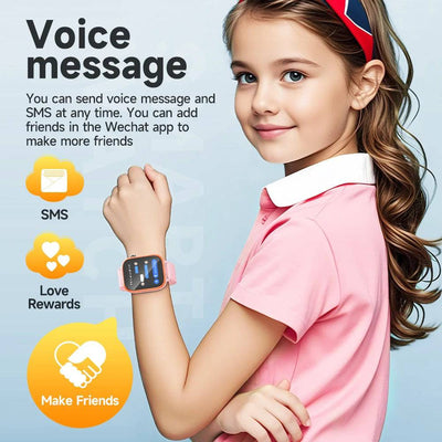 HOCO Y101 4G SmartWatch For Children Boy Girls 1.83 inch 2.5D HD Touch Screen Support GPS/LBS/WiFi/Call Kids Smart Watch 680mAh - Q-Happiness LTD