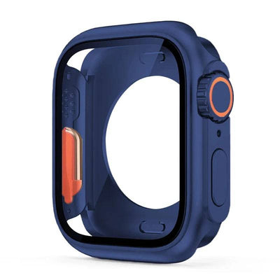 Screen Protector Cover for Apple Watch 45mm 44mm 40mm 41mm Hard PC Front Rear Bumper Case  iwatch 9 8 7 SE 6 5 4 Change To Ultra - Q-Happiness LTD