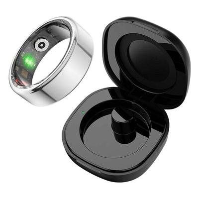 2024 COLMI R02 Smart Ring with Charging Case for Men Women, Battery Life, 39 Days, Health Monitor, 5ATM Waterproof - Q-Happiness LTD