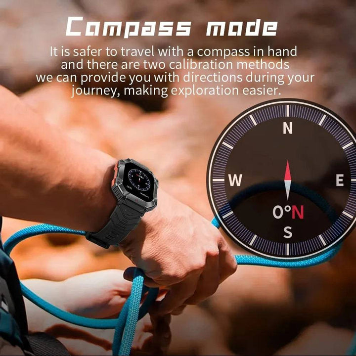 2024 Smart Watch for Android & iOS - Fitness Tracker, IP68 Waterproof, Military-Grade Health Monitor, AI Voice, Bluetooth Call - Q-Happiness LTD