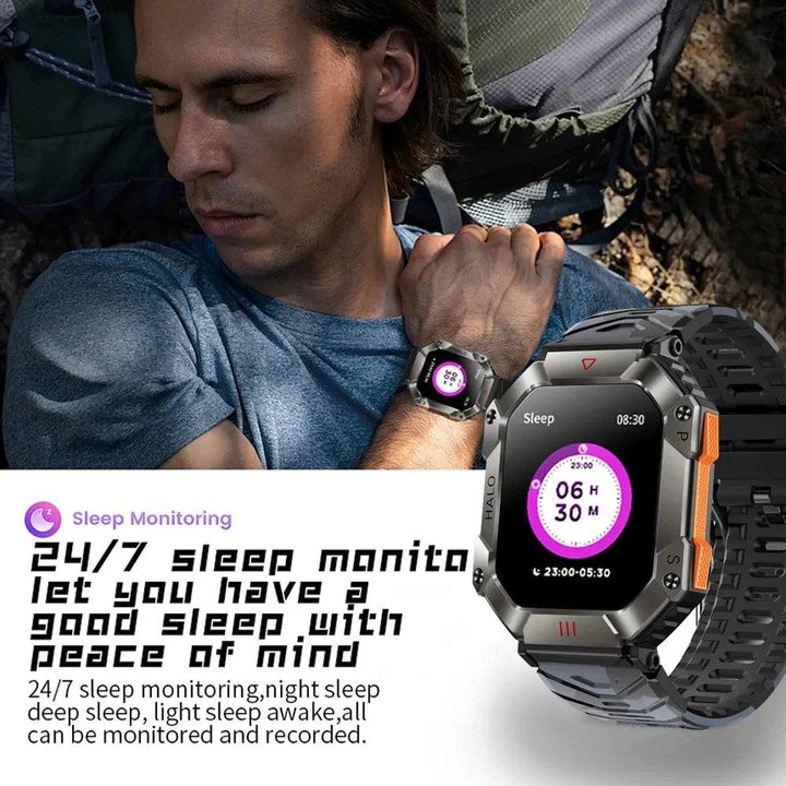 2024 Smart Watch for Android & iOS - Fitness Tracker, IP68 Waterproof, Military-Grade Health Monitor, AI Voice, Bluetooth Call - Q-Happiness LTD