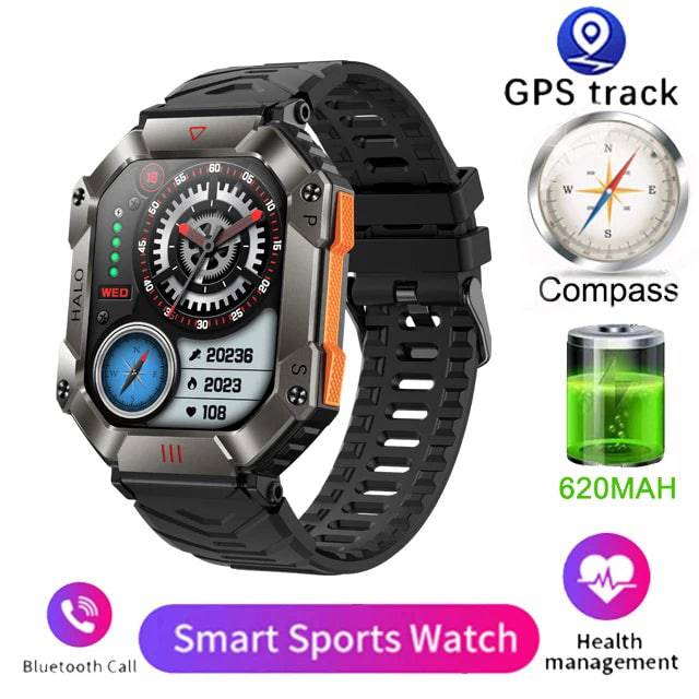 2024 Smart Watch for Android & iOS - Fitness Tracker, IP68 Waterproof, Military-Grade Health Monitor, AI Voice, Bluetooth Call - Q-Happiness LTD