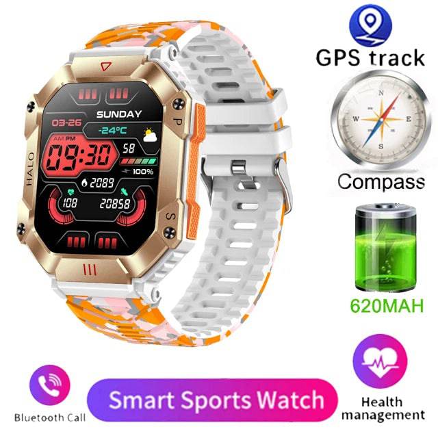 2024 Smart Watch for Android & iOS - Fitness Tracker, IP68 Waterproof, Military-Grade Health Monitor, AI Voice, Bluetooth Call - Q-Happiness LTD