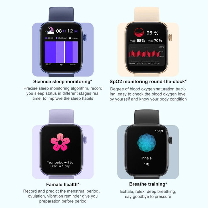 COLMI P71 Voice Calling Smartwatch Men Health Monitoring IP68 Waterproof Smart Notifications Voice Assistant Smart Watch Women - Q-Happiness LTD