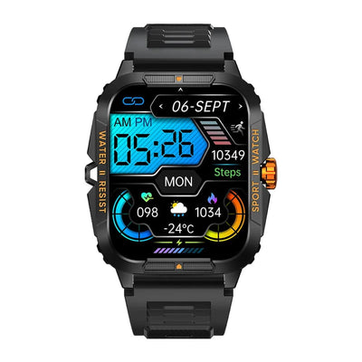 COLMI P76 1.96" Outdoor Military Smartwatch Men Bluetooth Call Smart Watch 3ATM IP68 Waterproof Sports Fitness Watches - Q-Happiness LTD