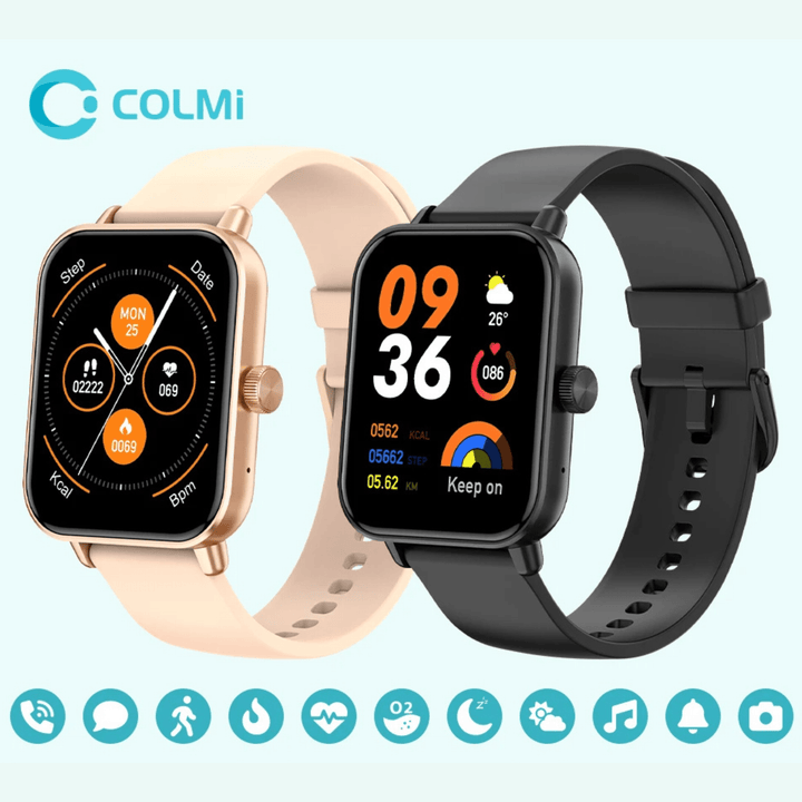 COLMI P81 Voice Calling Smart Watch Ultra 1.9 inch Screen 24H Health Monitor 100+ Sports Modes, Bluetooth Smartwatch Men Women - Q-Happiness LTD