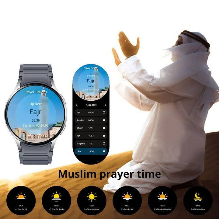 COLMI i28 Ultra AI Smartwatch – 1.43" AMOLED HD Display, Built-in AI Assistant, Bluetooth Call, and Muslim Prayer Features - Q-Happiness LTD