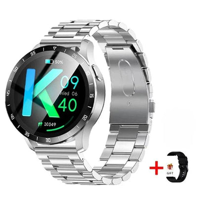 2024 Smart Watch with TWS Bluetooth Headsets, Health Monitoring, Fitness Tracker, and AMOLED Display - Waterproof and Compatible with Android & iOS - Q-Happiness LTD