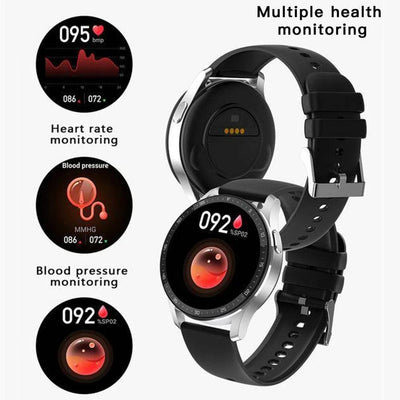 2024 Smart Watch with TWS Bluetooth Headsets, Health Monitoring, Fitness Tracker, and AMOLED Display - Waterproof and Compatible with Android & iOS - Q-Happiness LTD