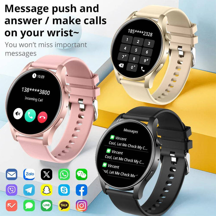 [2024 New] COLMI V73 Smartwatch AMOLED Display Bluetooth Calls Health Fitness Tracking Smart Watch for Men Women - Q-Happiness LTD