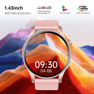 [2024 New] COLMI V73 Smartwatch AMOLED Display Bluetooth Calls Health Fitness Tracking Smart Watch for Men Women - Q-Happiness LTD