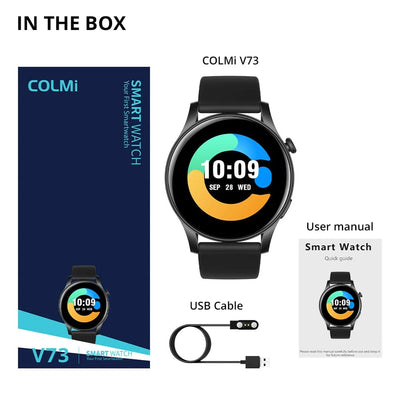 [2024 New] COLMI V73 Smartwatch AMOLED Display Bluetooth Calls Health Fitness Tracking Smart Watch for Men Women - Q-Happiness LTD