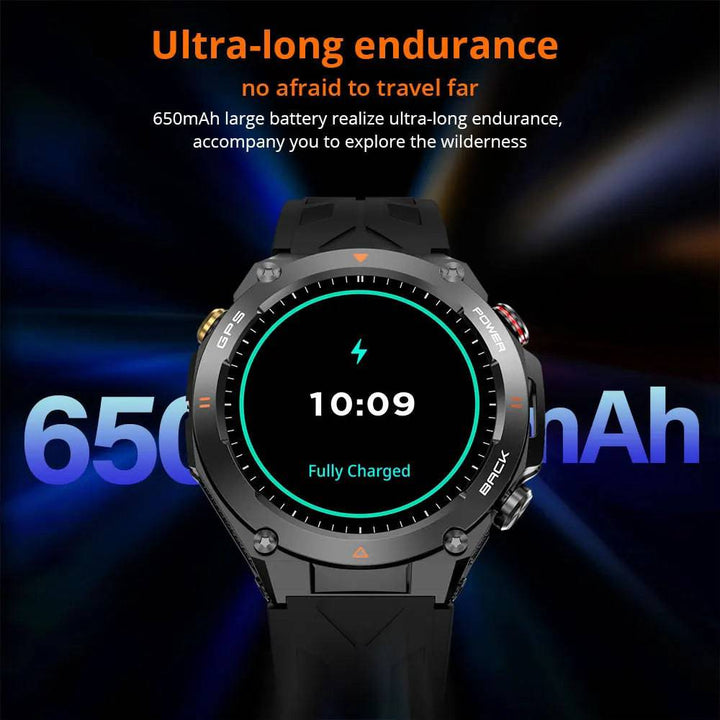 2024 COLMI V75 GPS Smart Watch 1.45" Ultra HD Display Built-in GPS & Compass Make/Receive Phone Calls Smartwatch 650mAh Battery - Q-Happiness LTD