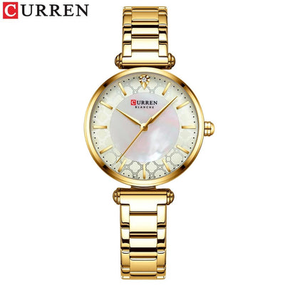 Women Watches - Top Brand Luxury Japan Quartz Movement Stainless Steel Waterproof Wristwatch, Model 9072 - Q-Happiness LTD