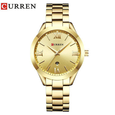 Ladies Fashion Retro Waterproof Steel Quartz Watch - Model 9007, Perfect Christmas Gift - Q-Happiness LTD