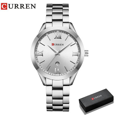 Ladies Fashion Retro Waterproof Steel Quartz Watch - Model 9007, Perfect Christmas Gift - Q-Happiness LTD