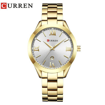 Ladies Fashion Retro Waterproof Steel Quartz Watch - Model 9007, Perfect Christmas Gift - Q-Happiness LTD