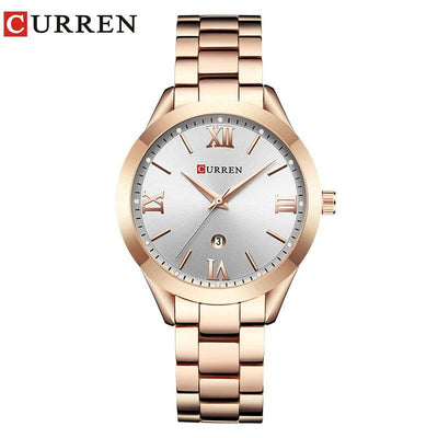 Ladies Fashion Retro Waterproof Steel Quartz Watch - Model 9007, Perfect Christmas Gift - Q-Happiness LTD