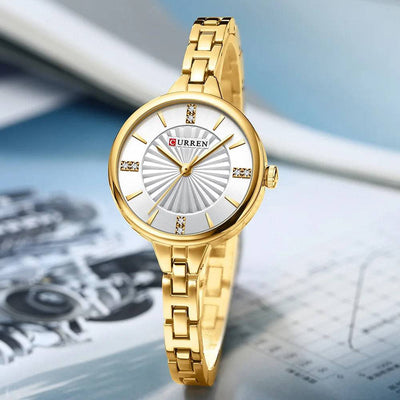 Luxury Brand Watch for Women - Waterproof Diamond Elegant Ladies Watch, Model 9097 - Q-Happiness LTD