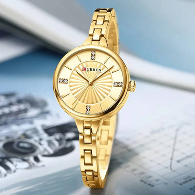 Luxury Brand Watch for Women - Waterproof Diamond Elegant Ladies Watch, Model 9097 - Q-Happiness LTD