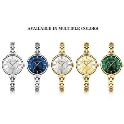 Luxury Brand Watch for Women - Waterproof Diamond Elegant Ladies Watch, Model 9097 - Q-Happiness LTD